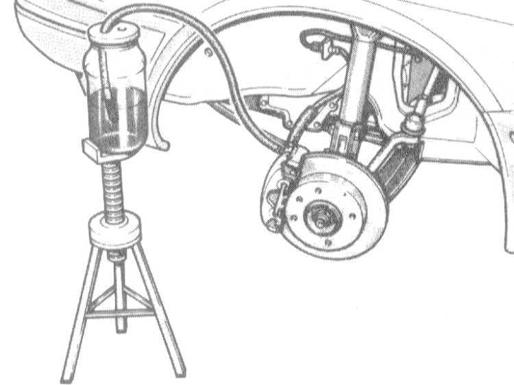 Суппорт переднего тормоза снятие, переборка и установка опель омега a с 1986 по 1994 г.в.