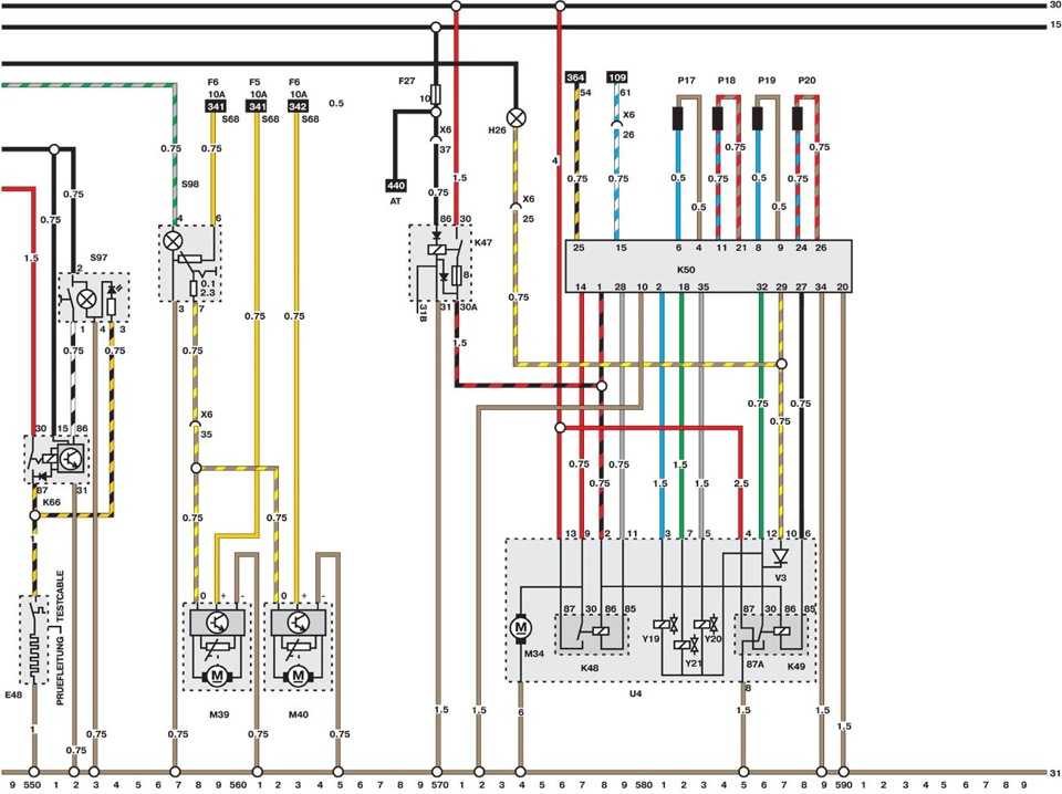 Схемы электрооборудования автомобилей опель омега б 93-99