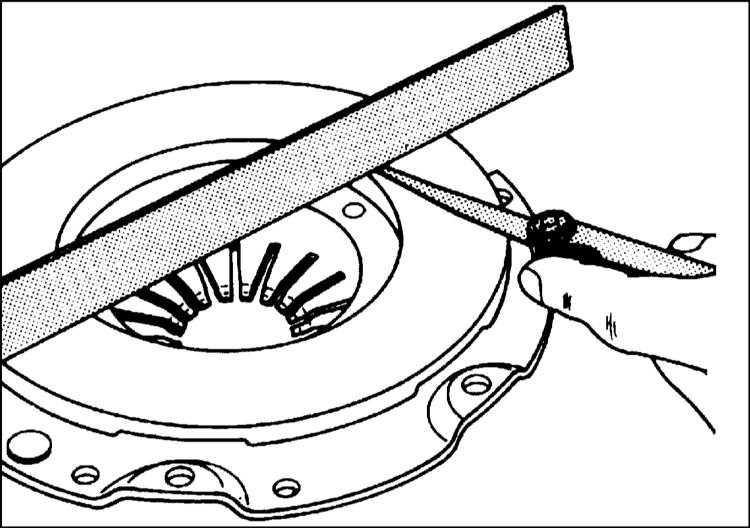 Снятие, проверка и установка упорной пластины и ведомого диска сцепления (без sac) opel - astra h