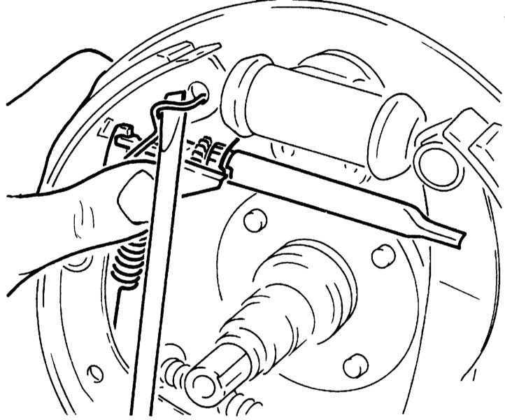 Снятие, обслуживание и установка колесных цилиндров барабанных тормозных механизмов задних колес