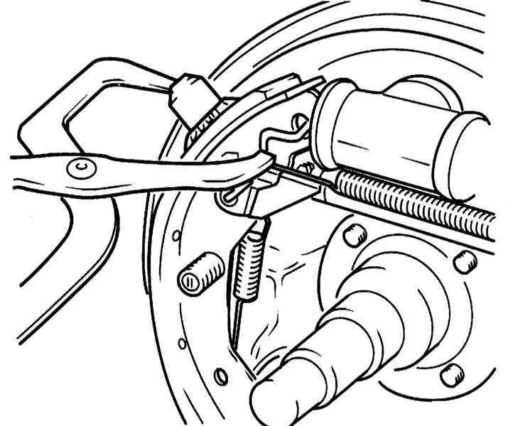 Снятие, установка и регулировка клапана-регулятора давления в гидравлических контурах тормозных механизмов задних колес