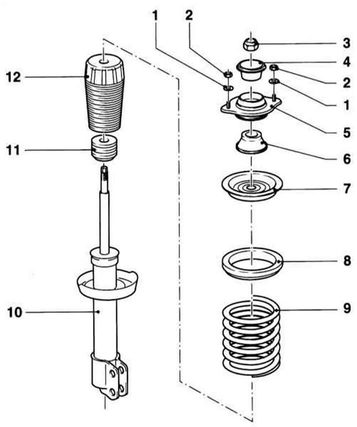 Снятие и установка пружинной стойки cdc с амортизатором