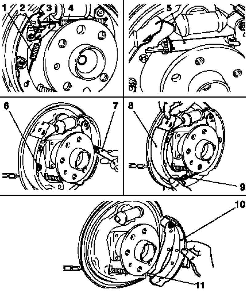 Замена колодок на задних дисковых тормозах opel astra h собственными силами |