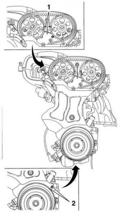 Снятие и установка головки блока цилиндров (двигатель 1,4–1,6 л) | механическая часть двигателя | opel astra
