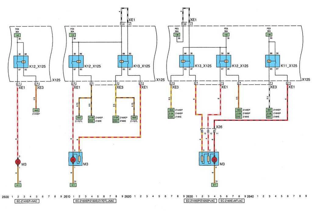 Схемы блоков управления двигателем opel