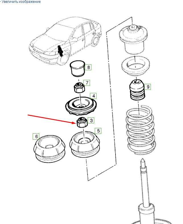 Снятие, установка и разборка передней амортизаторной стойки (для применения на моделе opel astra g)