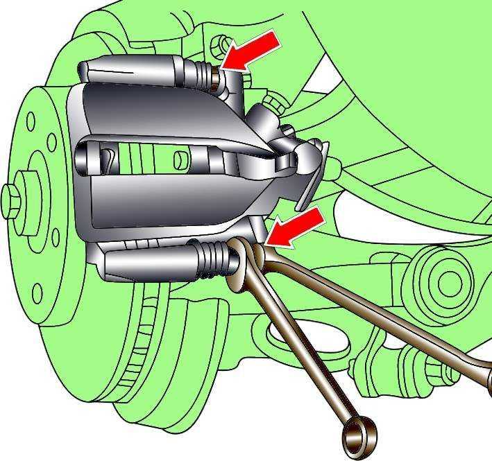 Снятие, восстановительный ремонт и установка суппортов дисковых   тормозных механизмов передних колес | тормозная система | opel astra