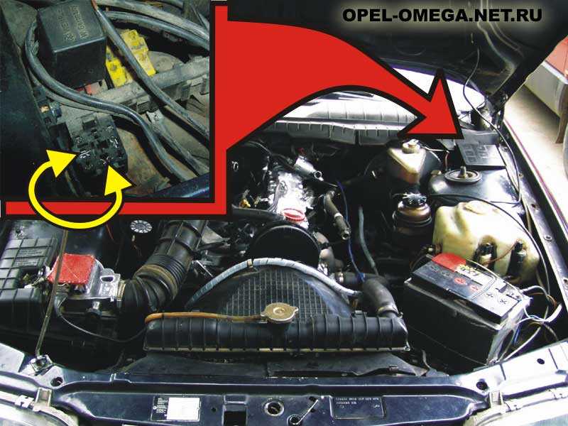 Opel omega a элементы двигателя осмотр и замена