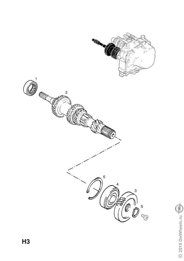 Снятие и сборка главного вала (коробка передач f 13) | механическая коробка передач | opel astra